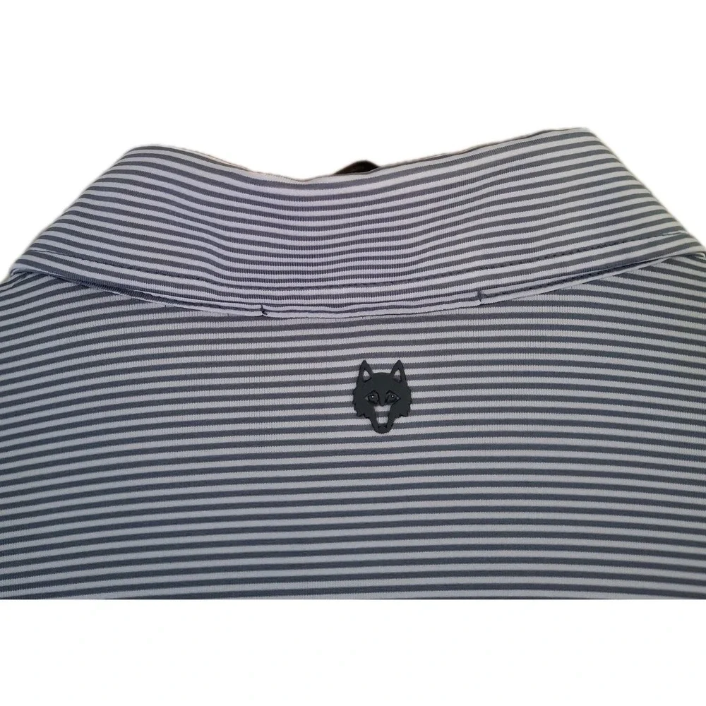 Greyson Polo Shirt Men's L Gray Striped Parkland Golf & Country Club Performance - Picture 6 of 8